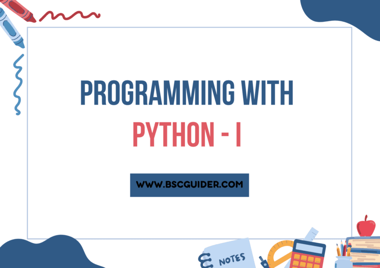 Programming With Python 1