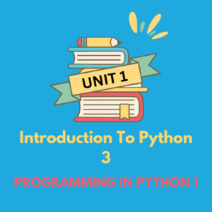 Programming In Python 3 Notes