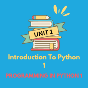 Programming In Python 1