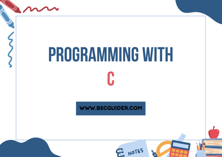 Programming With C Notes
