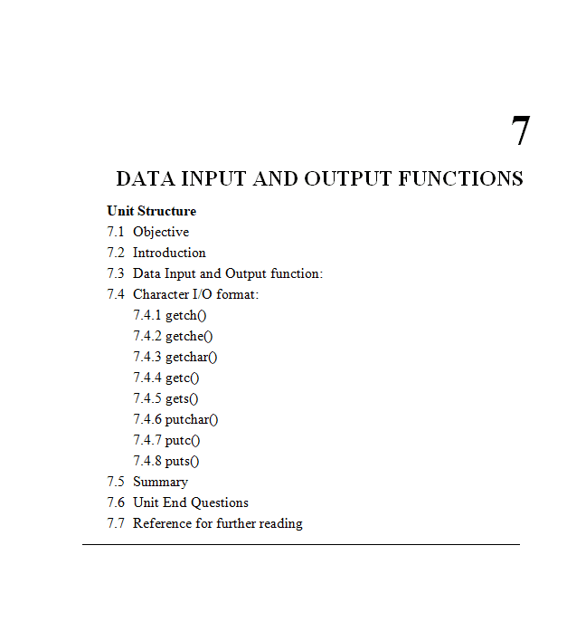 Data Input and Output Program