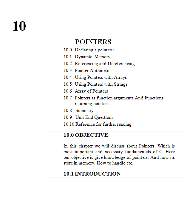 Pointers In C