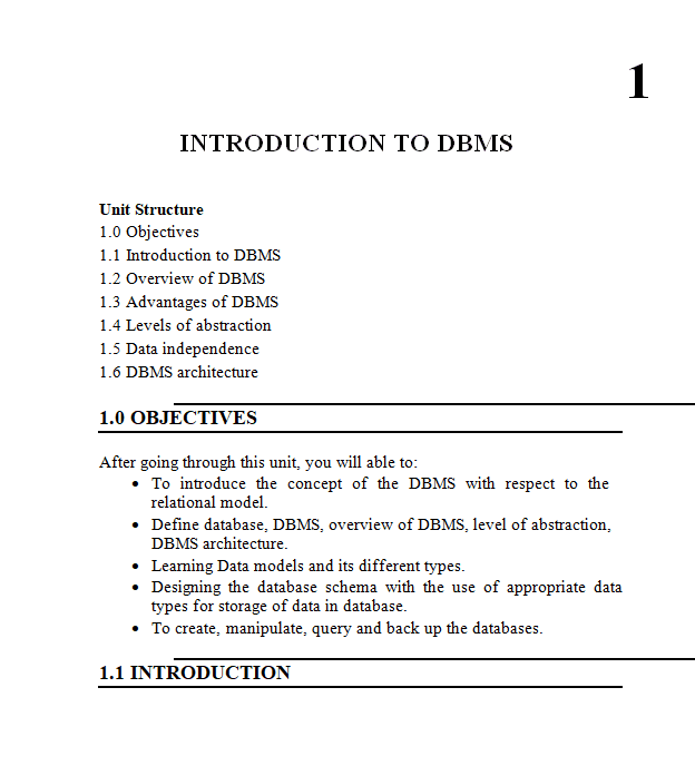 Introduction to DBMS