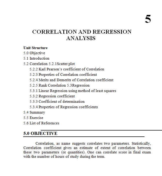 Correlation And Regression Analysis