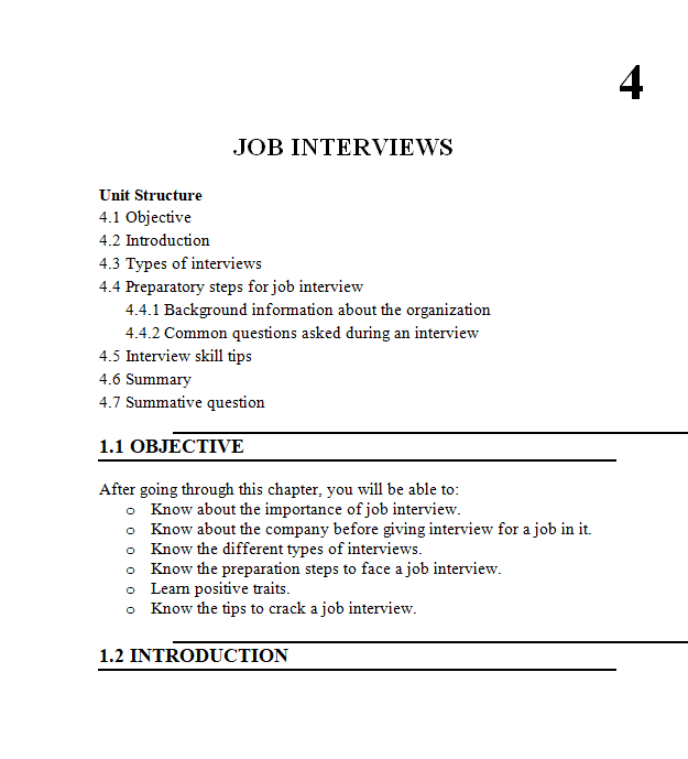 Job Interviews