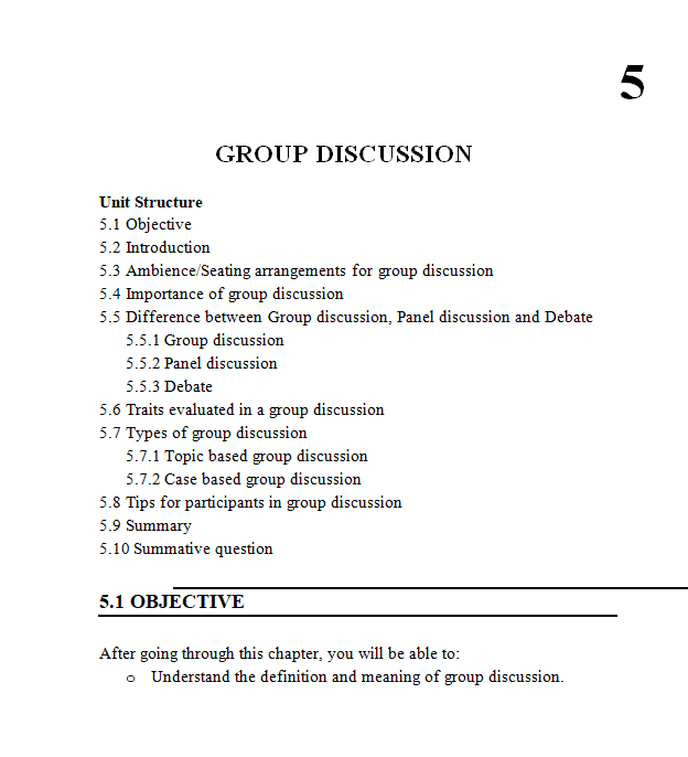 Group Disscusion