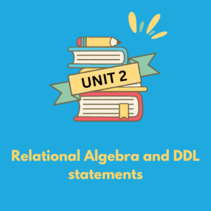 Relational Algebra and DDL statements