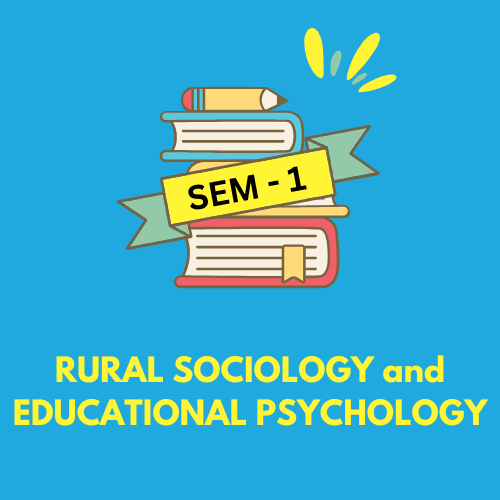 Rural Sociology and Educational Psychology