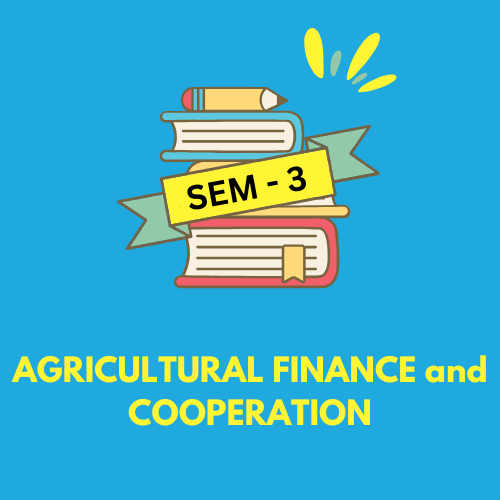 Agricultural Finance and Cooperation